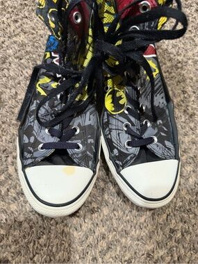 Batman Converse Batman High Top Sneakers - Black, Yellow, Red, Blue